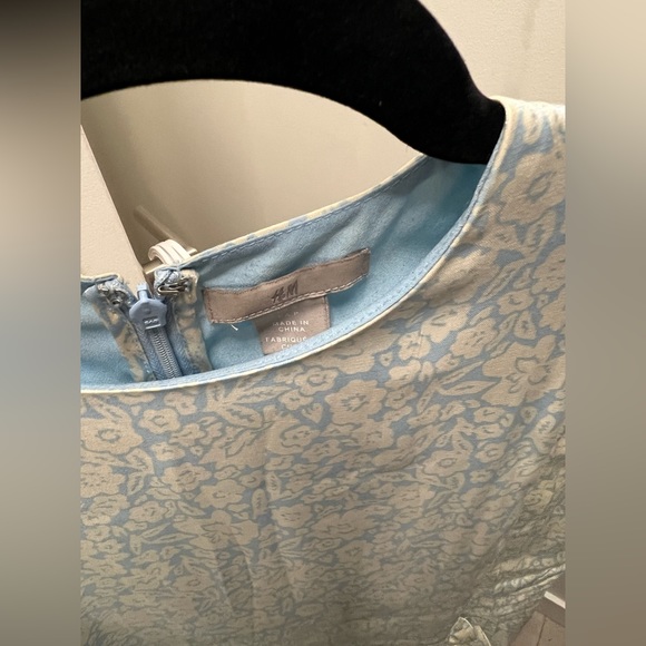 HM Satin Blue White Dress - Picture 2 of 2